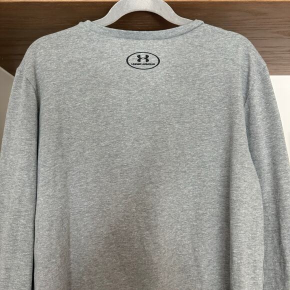 Under Armour Long Sleeve Tee in Gray/Blue - Picture 4 of 5